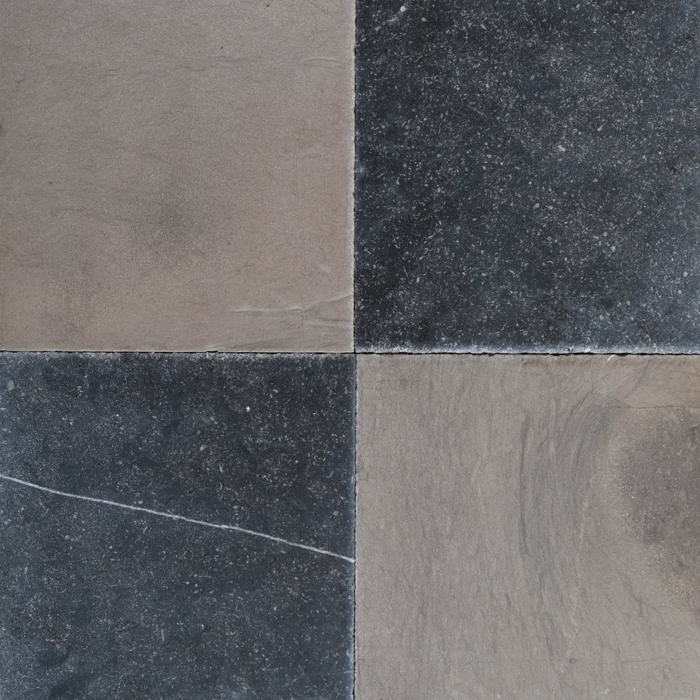 black and gray checkered tiles