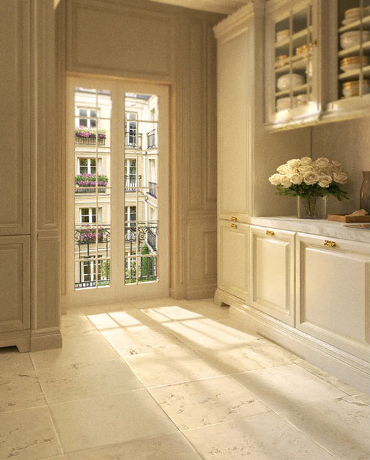 Crema di Michelangelo Antique Marble Tile