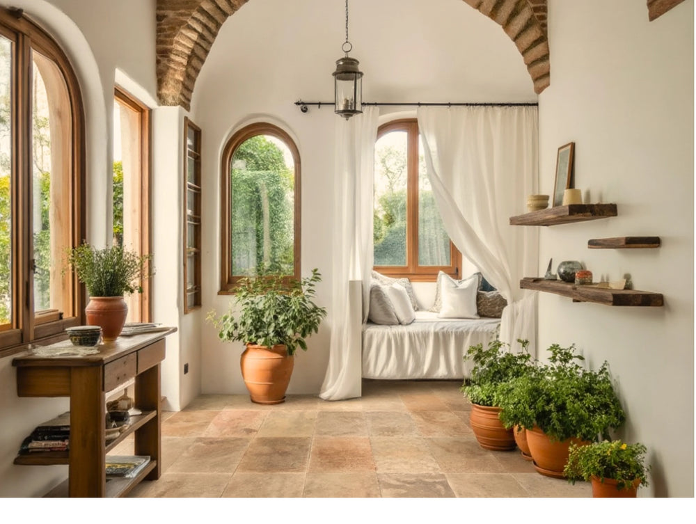 Deserto Rosato Antique Travertine Tile