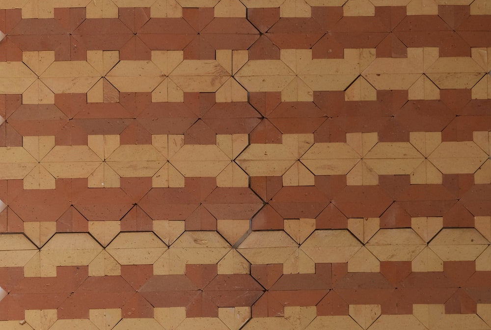 Burnt Cinnamon & Amber Terracotta Mosaic Tile - New York Pattern