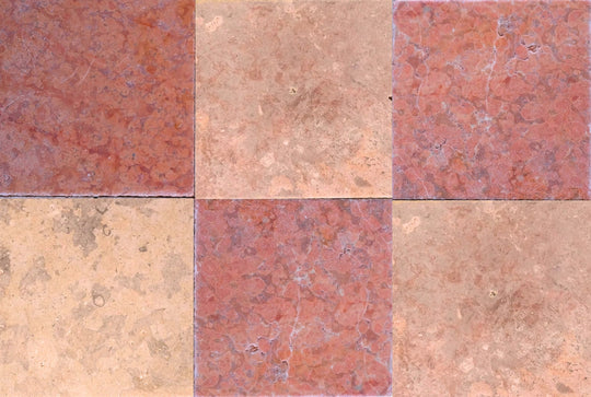 pink and red checkered set tile